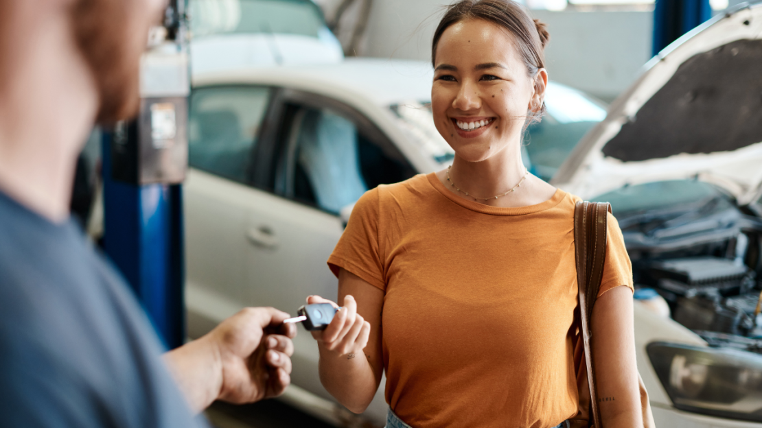 Customer Receiving keys
