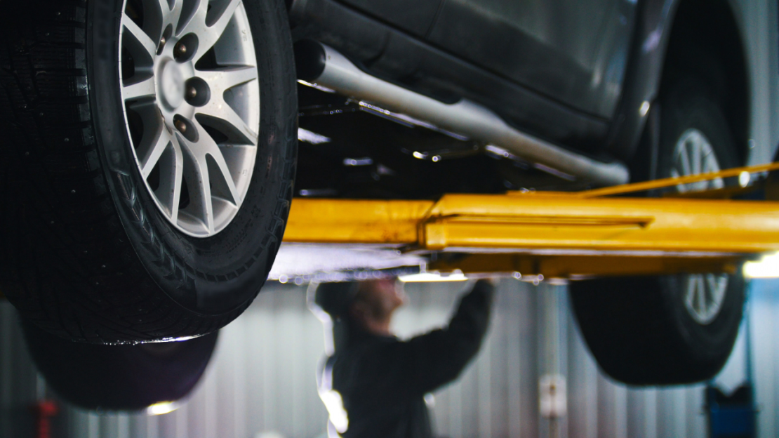 Vehicle on Lift